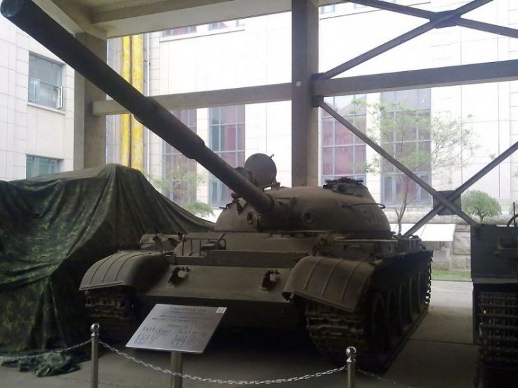 The Soviet T-62 tank captured by the Chinese during the 1969 clash, now on display at the Military Museum of the Chinese People’s Revolution.