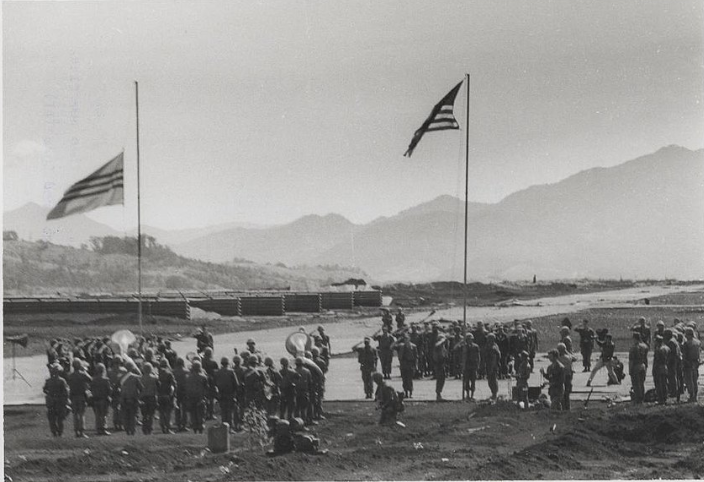 3/4 Marines memorial service at Khe Sanh Combat Base