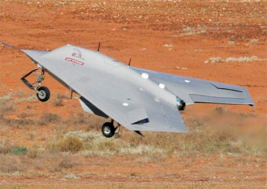 A BAE Systems Corax during flight testing.