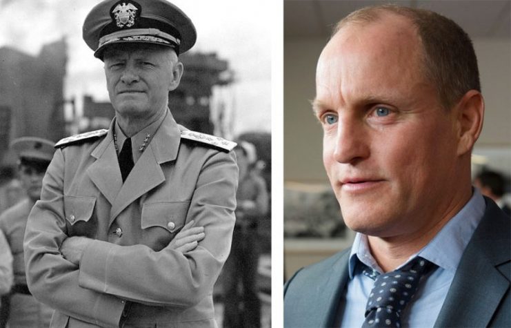 Actor Woody Harrelson is rumoured to play Admiral Chester Nimitz.