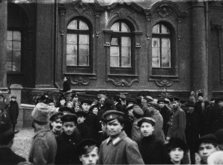 October Revolution: After the capture of the Winter Palace. Petrograd. 26 October 1917.