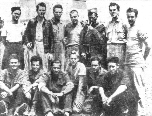American pilots together with General Draze 1944.