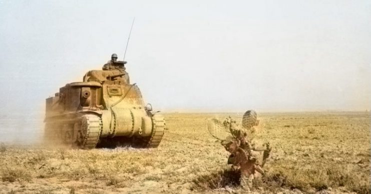 U.S. Tank in North Africa.