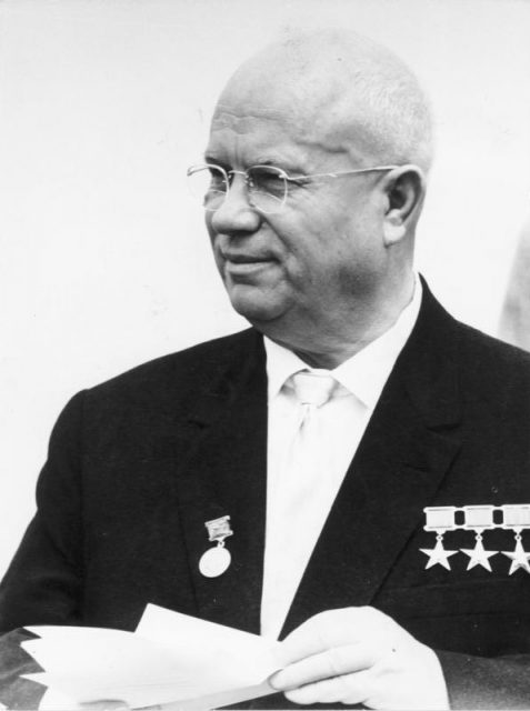 Nikita Khrushchev. By Bundesarchiv – CC BY-SA 3.0 de