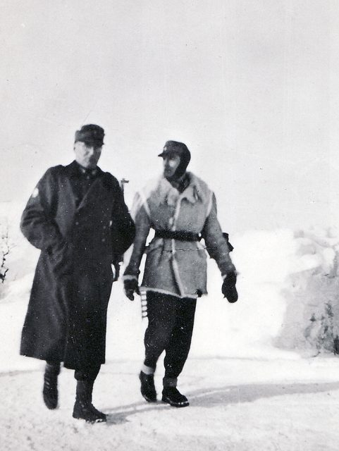 General Ferdinand Schörner on inspection on the Arctic front.