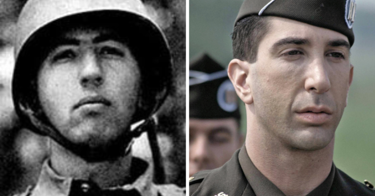 Herbert Sobel dressed in uniform + David Schwimmer as Herbert Sobel in 'Band of Brothers'