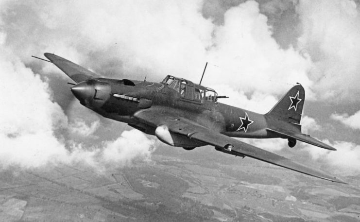 Il-2m3 “So Strelkoi” flown by the test pilot Kokkinaki, 1943