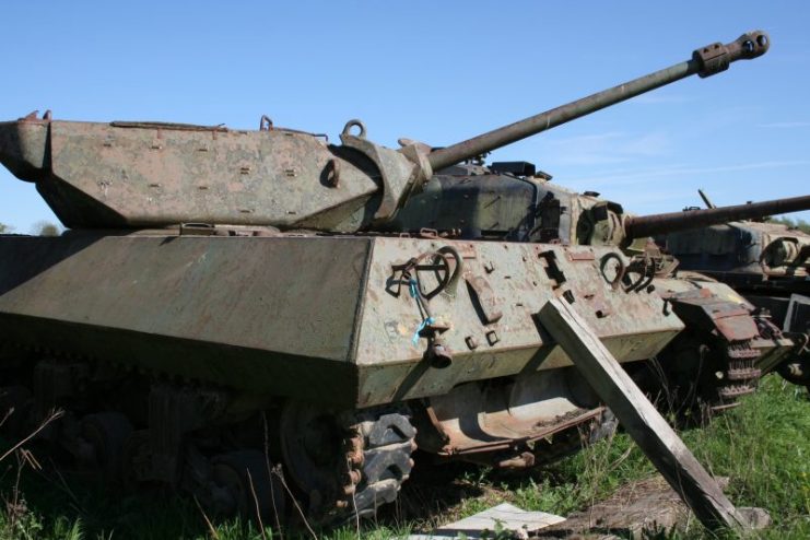 M10 Achilles IIC on tank cemetery.