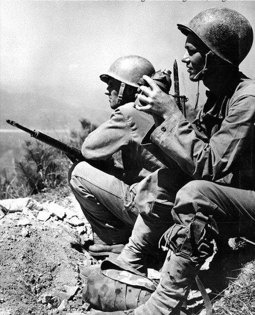 US Marines during Battle of Busan Perimeter.