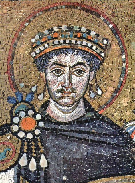 Mosaic of Justinian I.