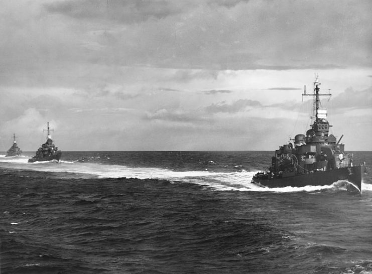 O’Bannon leads Chevalier and Taylor, August 1943.