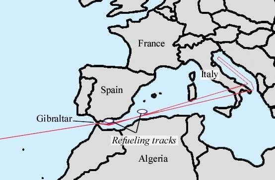 Southerly route of the “Operation Chrome Dome” airborne nuclear alert.Photo: Emt147 CC BY-SA 2.5