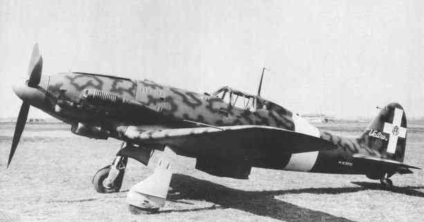 Regia Aeronautica C.205V with a North Africa dust filter.