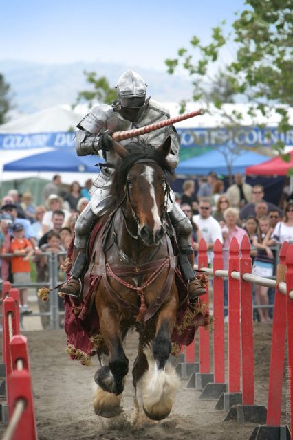 Renaissance Fair jousting in Livermore, California, 2006. Photo: David Ball CC BY 2.5