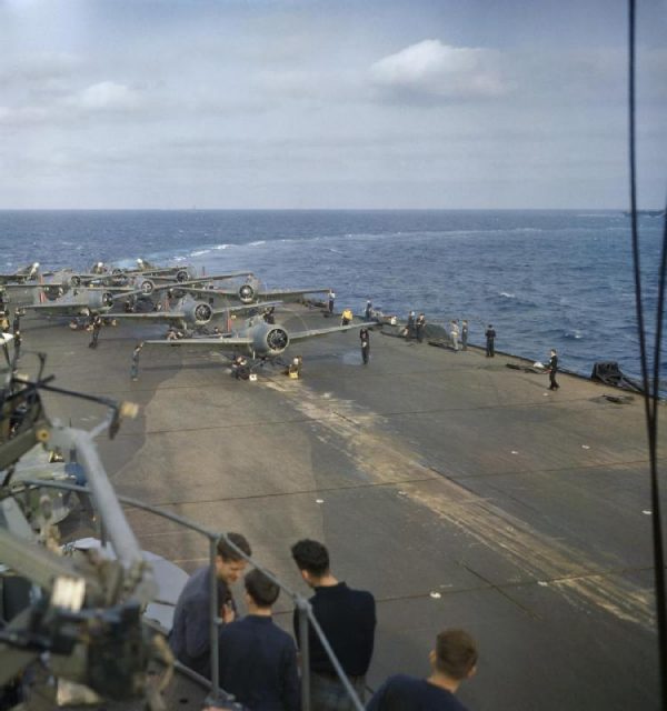 Martlet fighters aboard HMS Formidable off North Africa, November 1942