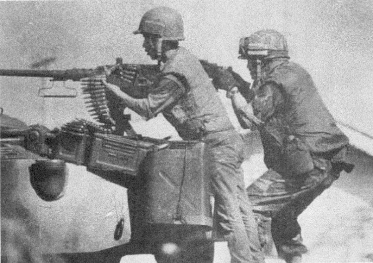 South Vietnamese troops in action during the Tet Offensive.
