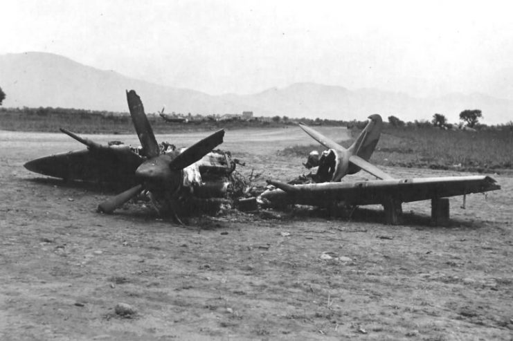 Spitfire MK IX of No. 93 Squadron Crash Landed
