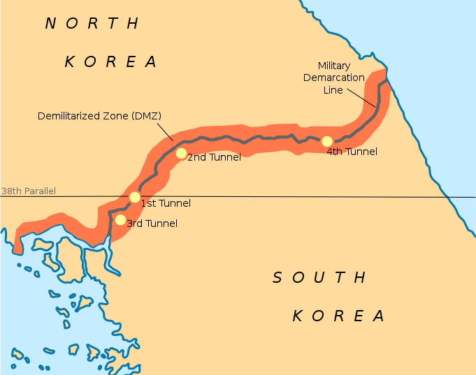 The Demilitarized Zone of the Korean Peninsula – Rishabh Tatiraju CC BY-SA 3.0