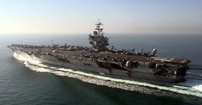 Enterprise patrols the Persian Gulf in support of Operation Desert Fox