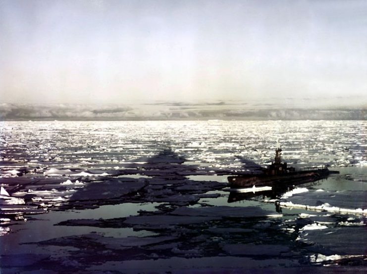 USS Sennet (SS-408) participating in Operation Highjump