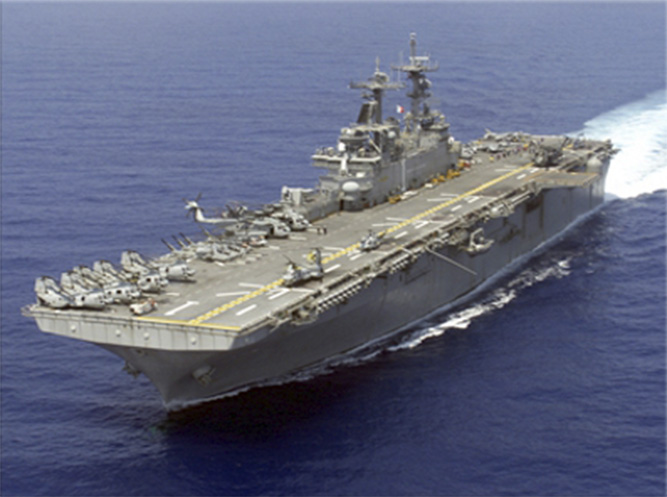 USS Wasp (LHD-1) underway.