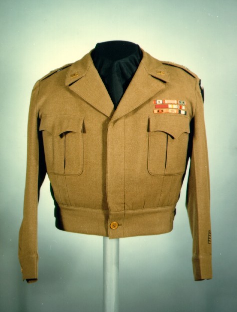 WWII-era Tailor Made Officer’s Eisenhower jacket.