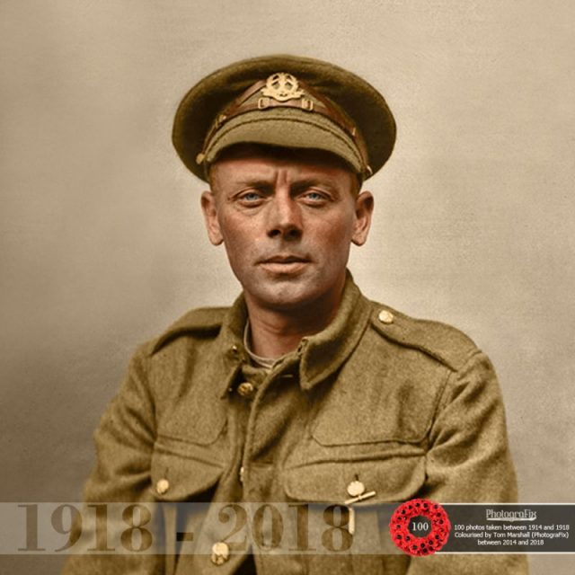 1. An unknown soldier, photographed at Vignacourt, France. Original image courtesy of Ross Coulthart, author of ‘The Lost Tommies’ & The Kerry Stokes Collection – Louis & Antoinette Thuillier.