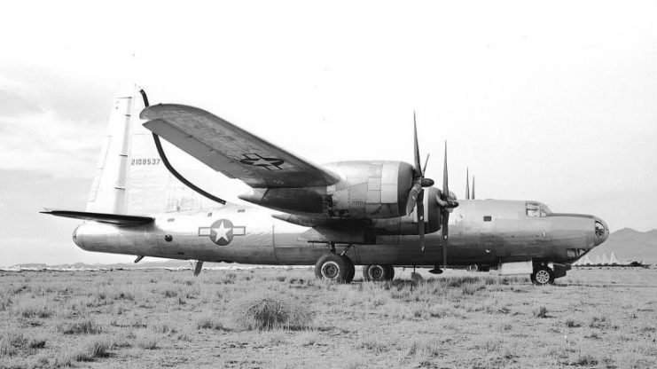 B-32 Dominator in Kingman, Arizona, 1947.