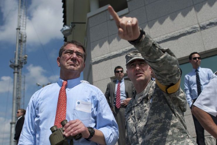 Ash Carter – US Defense Secretary at that time.