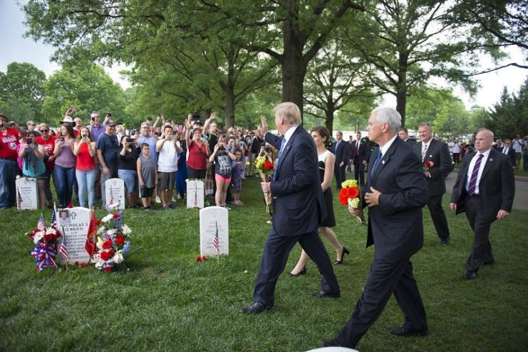 Memorial Day Weekend 2017 – President Donald J. Trump visits Arlington National Cemetery.