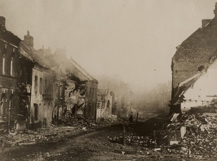 Ruins from an unidentified town. WWI National museum and memorial