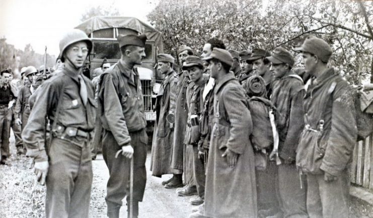 General Leclerc and Captured French SS Volunteers