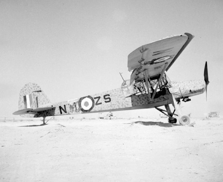 A captured German Fieseler Fi 156C-3 Trop Storch.