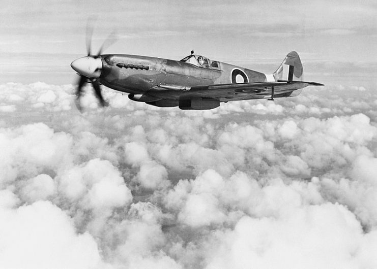 Supermarine Spitfire Mk XIVe RB140 in March 1944.