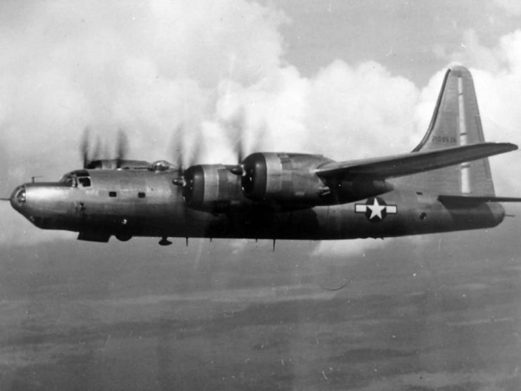 B-32 Dominator 42-108536 in flight during World War II.