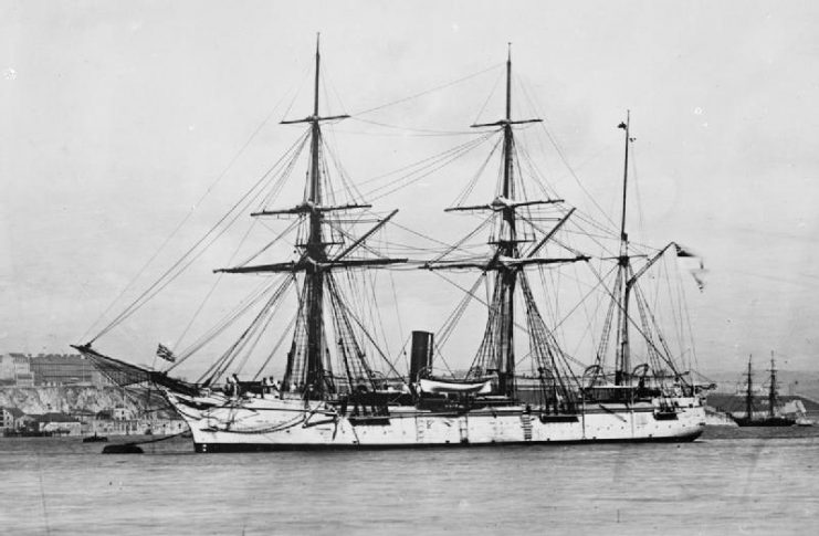 HMS WOODLARK, 1880.