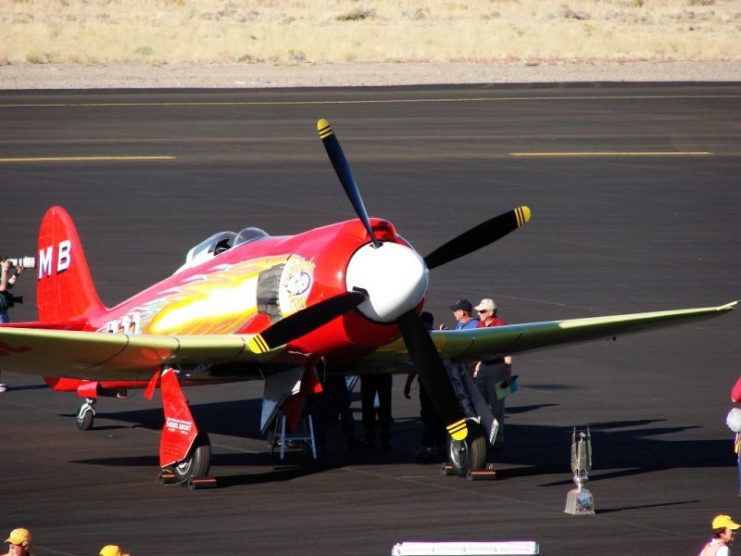 Hawker Sea Fury. September Fury at the Reno races. Photo: Calyponte / CC BY-SA 3.0