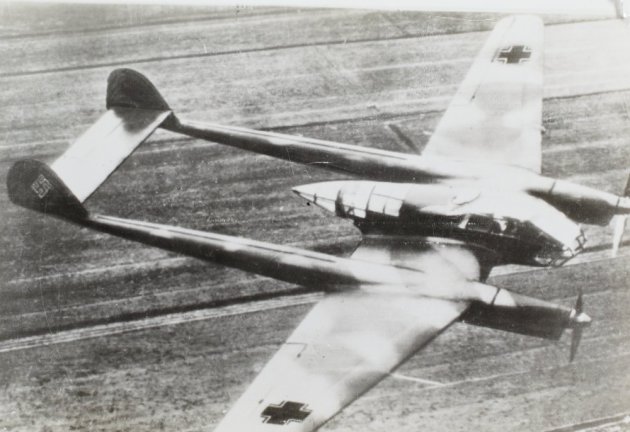 Focke-Wulf Fw 189 Uhu (Owl) in flight