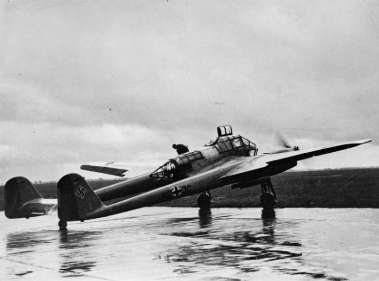 Focke-Wulf Fw 189A. The twin-fuselage Fw 189 was designed as a light-bomber but saw service mostly as a short-range reconnaissance and liaison aircraft on the Eastern Front.