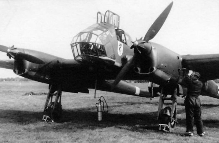 Fw 189 A-1 Uhu code KC+JL from Flugzeugführerschule A B 5