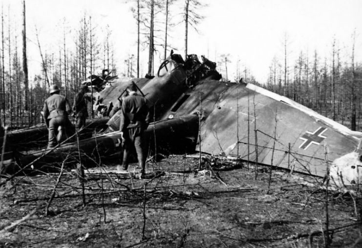 Fw189 Uhu crashed