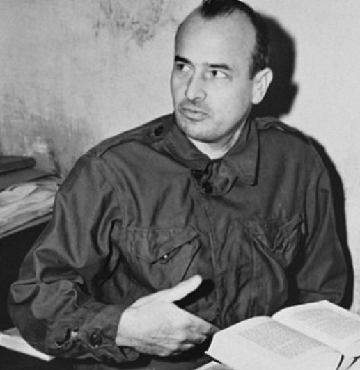 Hans Frank in his cell, November 1945