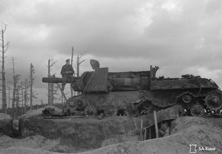 ISU-152 destroyed in Finland