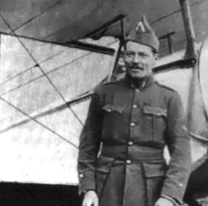 1916 photograph of American WWI aviator Norman Prince (who flew for France.)