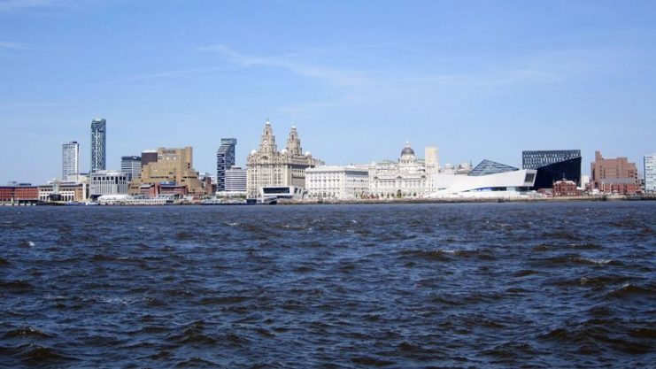 Part of the Liverpool skyline from the Mersey Ferry. Photo: Rept0n1x CC BY-SA 3.0