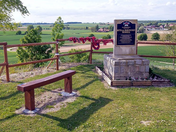 Butte de Warlencourt, Memorial.Photo: Rolf Kranz CC BY-SA 4.0