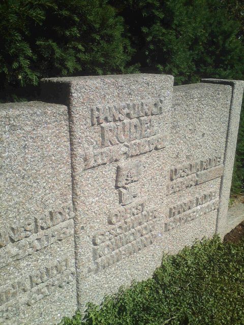 Rudel’s grave in Dornhausen