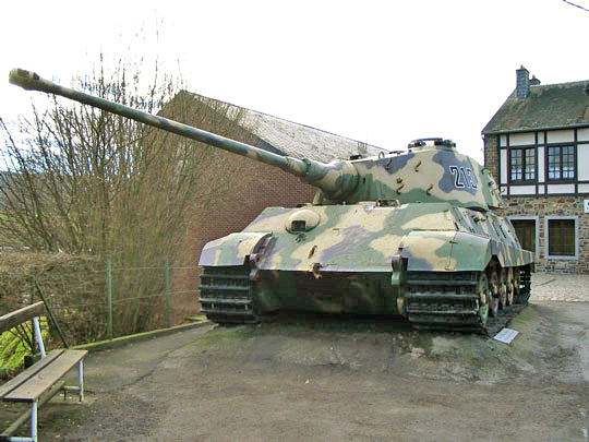 Tiger II in La Gleize, Belgium.Photo: Poldiri CC BY-SA 3.0