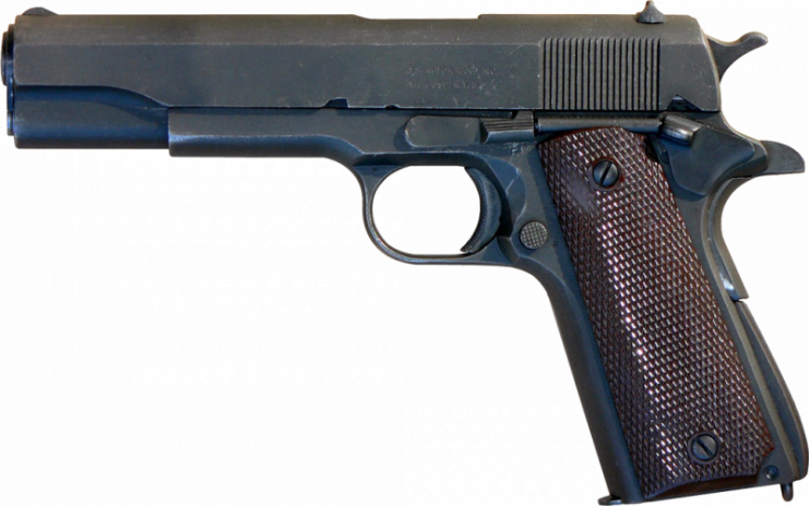 United States Pistol, Caliber .45, M1911A1.Photo: M62 CC BY-SA 3.0