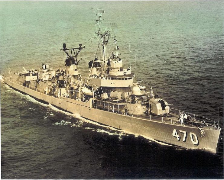 USS Bache at sea